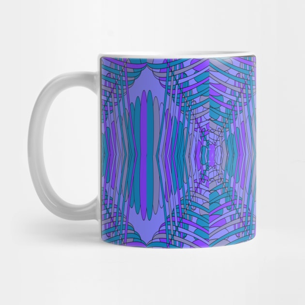 Purple Web. A kaleidoscope of bright colors in purple, teal, pink, yellow and mauve. by innerspectrum